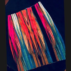 Skirt: (size 14) multi-color statement piece